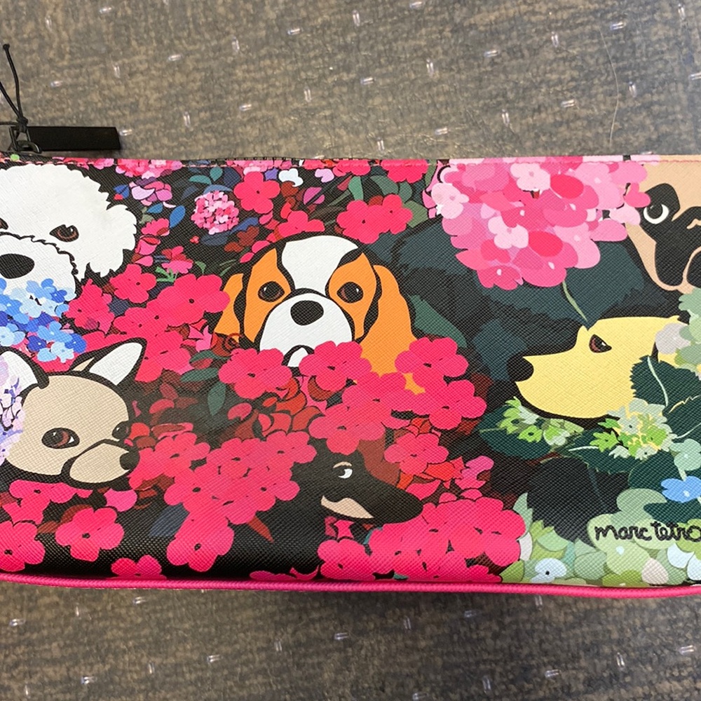 Marc Tetro Puppy Cosmetic Case NWT
